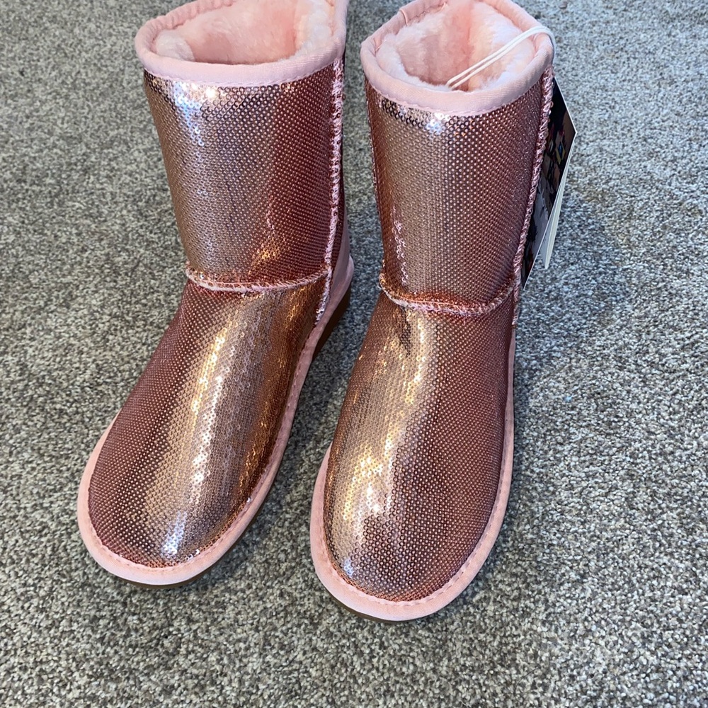 UGG Pink Glitter Winter Boots
